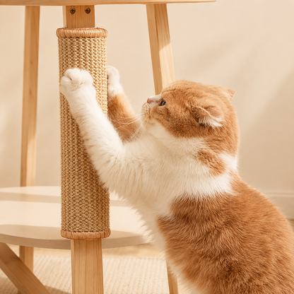 Protection canapé Chat - tapis en sisal utilisé comme surface de griffade verticale