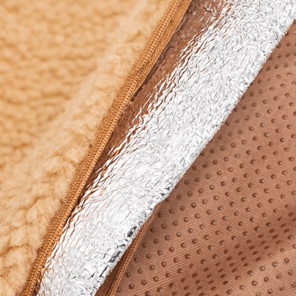 tapis chauffant pour chat couches isolantes base antidérapante