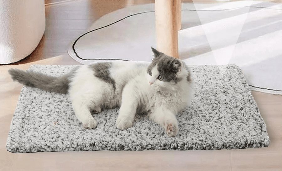 tapis chauffant pour chat matière ultra douce