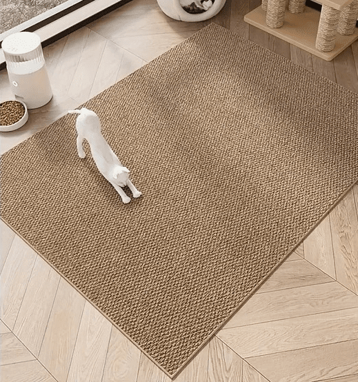 tapis griffoir chat couleur brun fibres naturelles