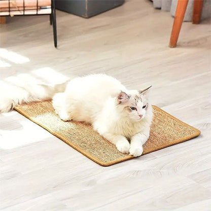 tapis griffoir chat sisal confortable au sol