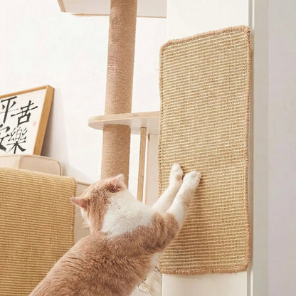 tapis griffoir chat mural protection mur et meubles