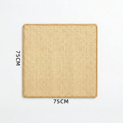 tapis griffoir chat 75x75cm grande surface sisal