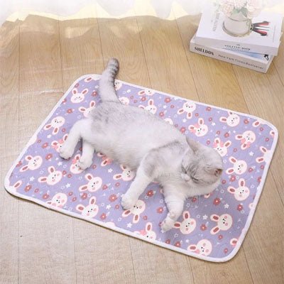 tapis rafraichissant chat motif mignon