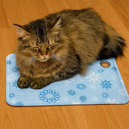 tapis rafraichissant chat doux antidérapant confort quotidien