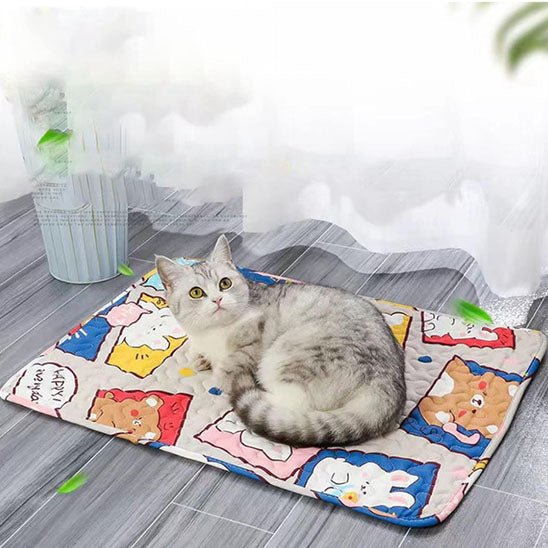 tapis rafraichissant pour chat surface douce et respirante