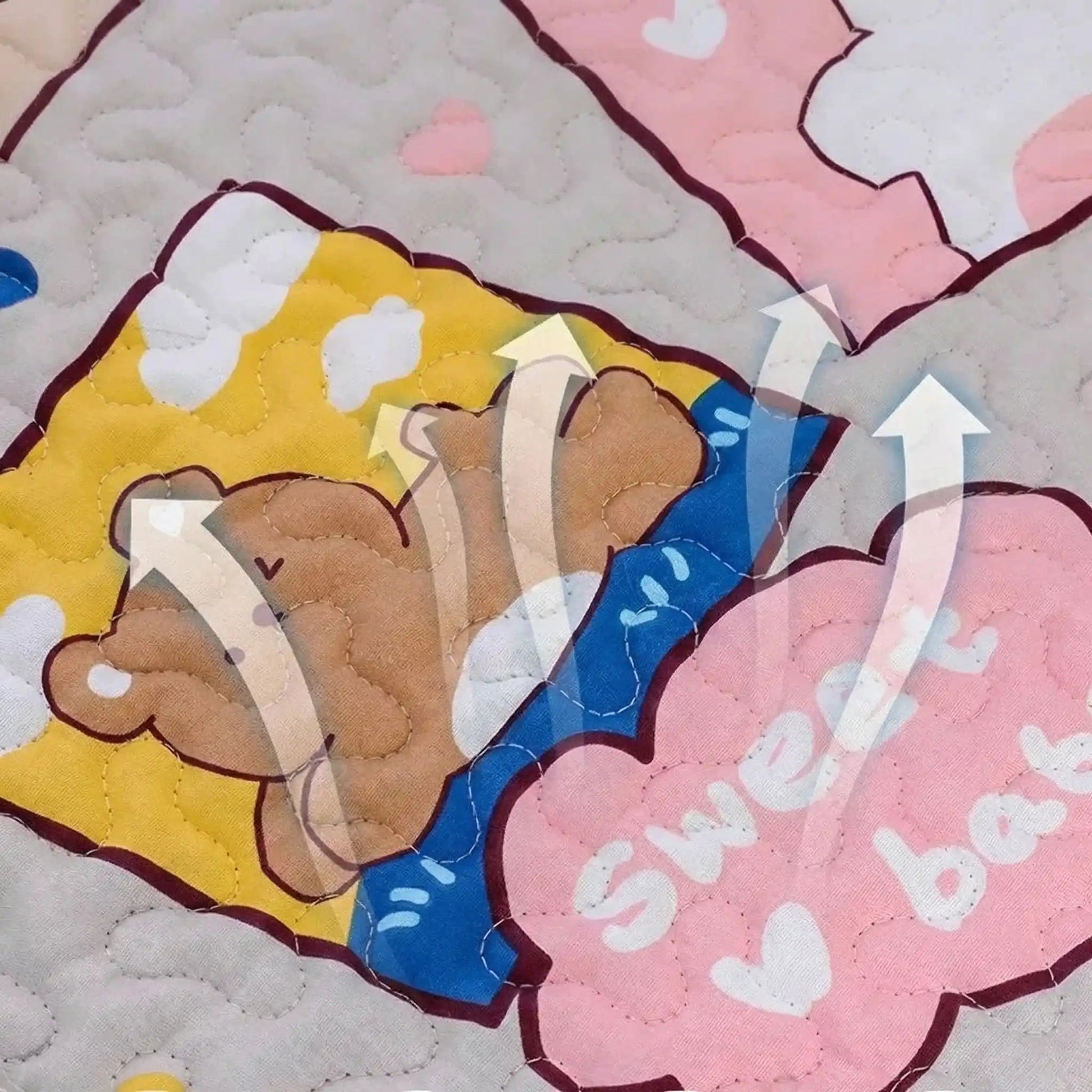 tissu respirant tapis rafraichissant pour chat